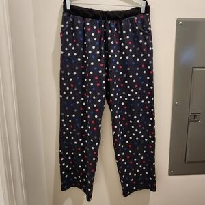 Polka Dot Fleece Pajama Pants